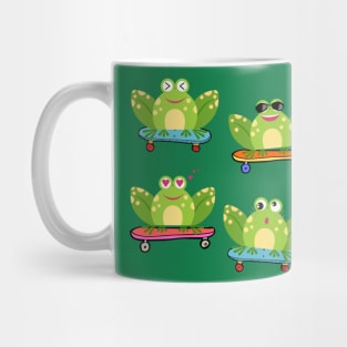Frog on Skateboard Mug